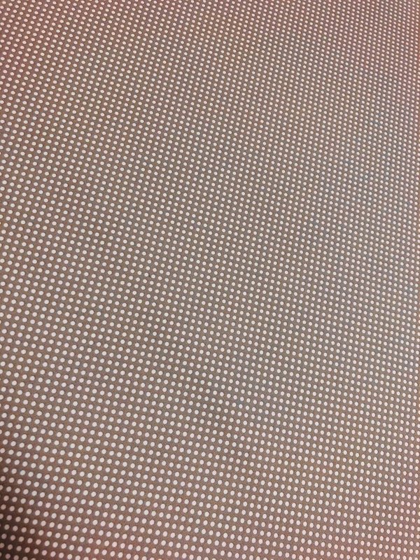 Baumwolle kleine Punkte Grau-Weiß 12,-€/ Meter