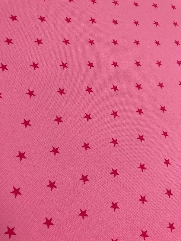 Bündchen fein Pink Sterne 11,-€/ Meter